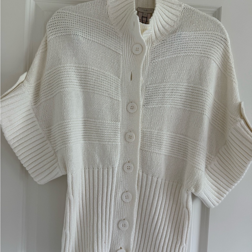 Karen Millen Cream Button-Front Women's Sweater